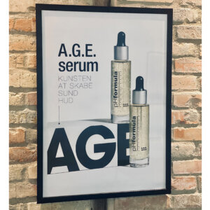 A.G.E. serum poster 50x70